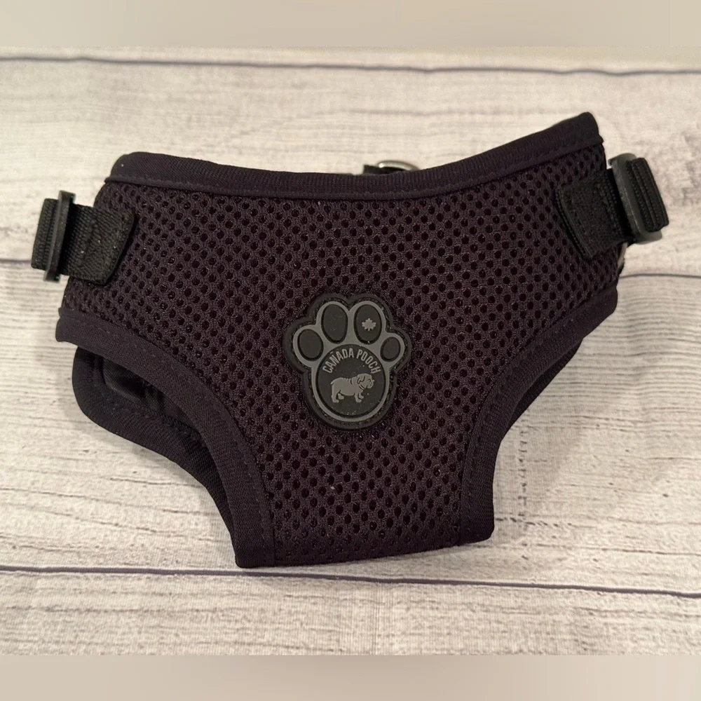 CANADA POOCH LTD Black Mesh Dog Harness/size SP